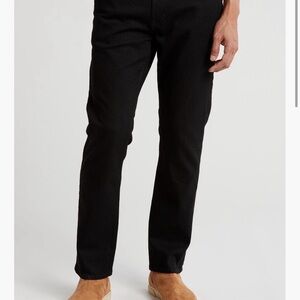 Ag Adriano Goldschmied Black Straight Jeans